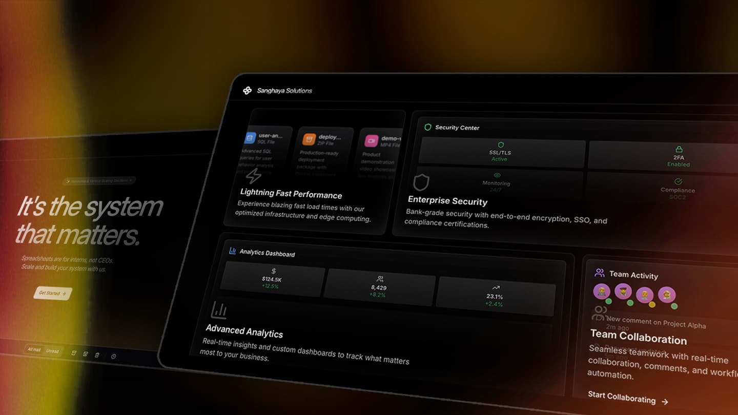 Sanghaya Solutions: Building a Full-stack Internal System