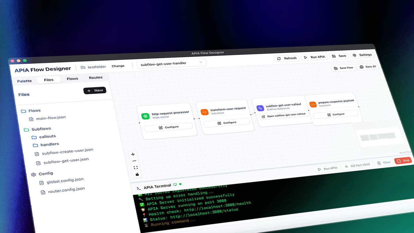 APIA: Building an API Framework Inspired by MuleSoft